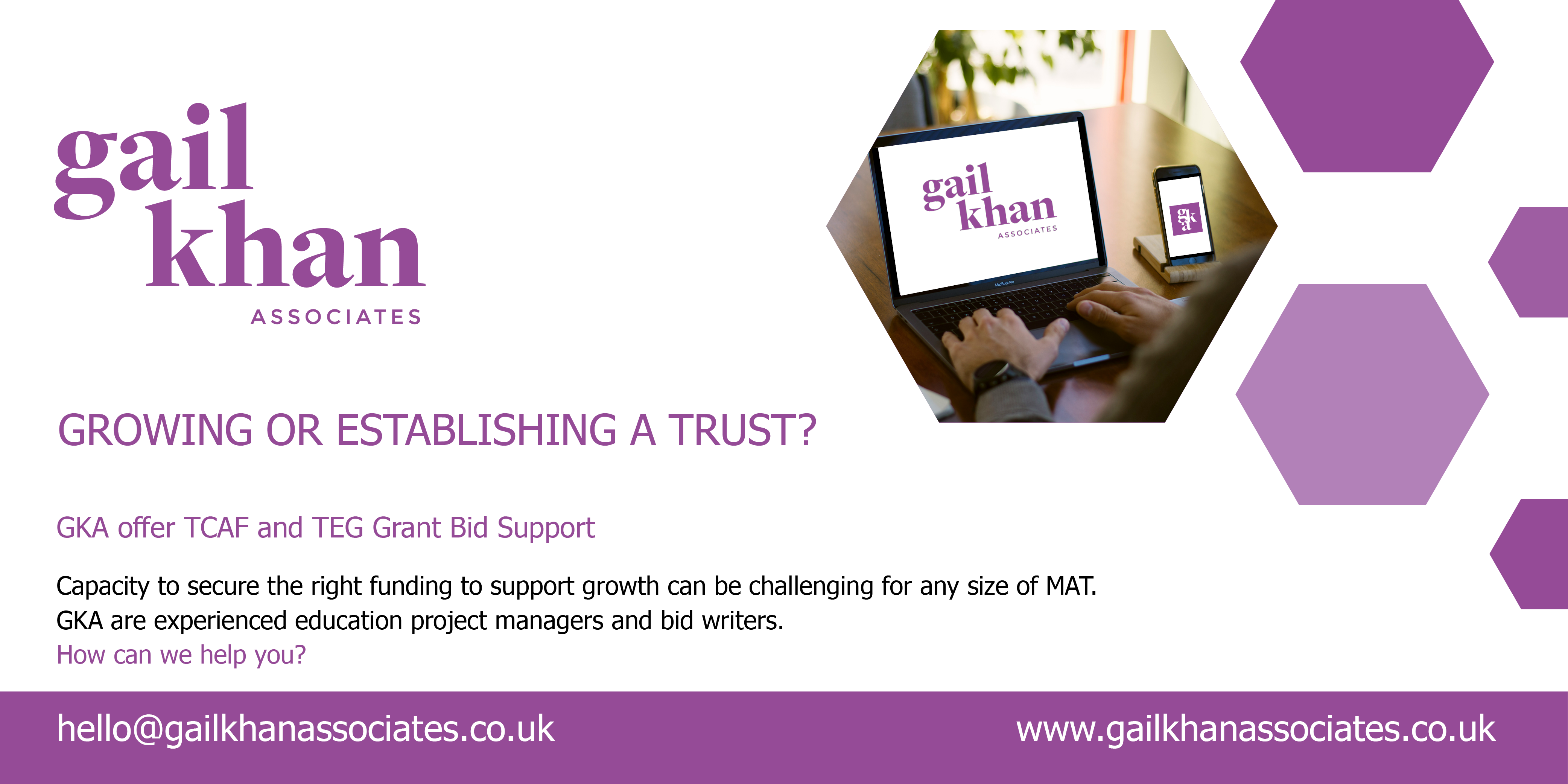 Growing or Establishing a Trust? Get in touch with Gail Khan Associates.